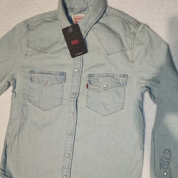 Light Blue Denim Shirt - Picture 6 of 7